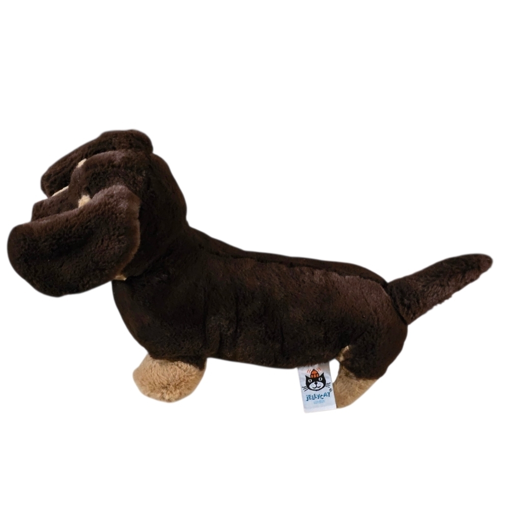 Jellycat Otto Sausage Dog Dachshund Stuffed Animal Plushie - Picture 2 of 5